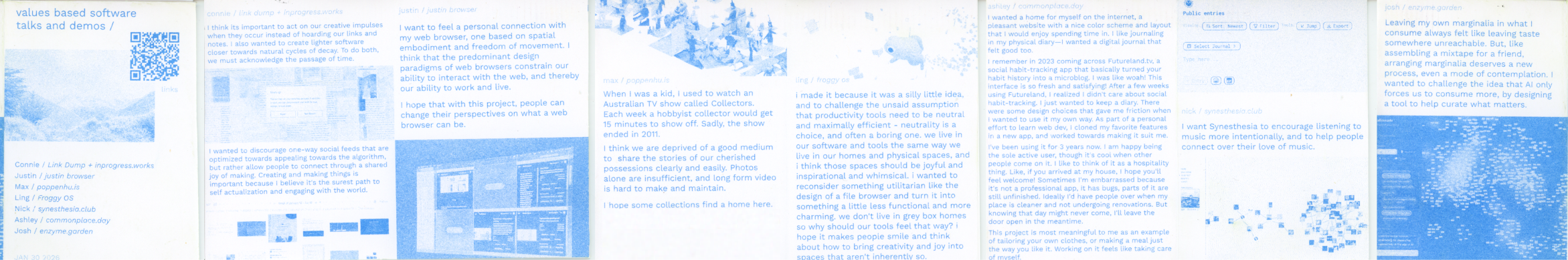 Values based software talks